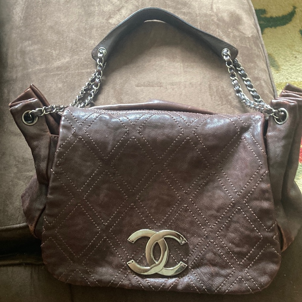 CHANEL Eggplant Accordion